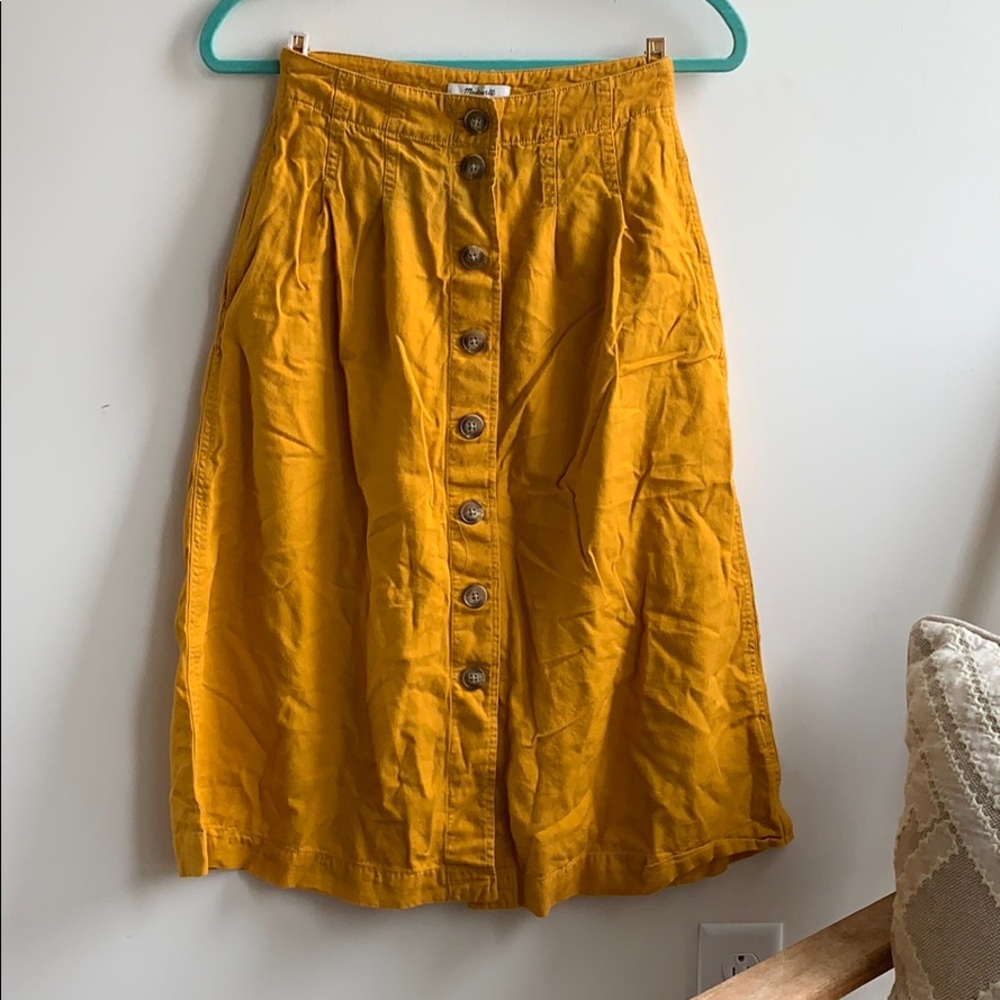 Madewell Button Skirt